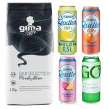 Кофе в зернах 4 пива безалкогольных